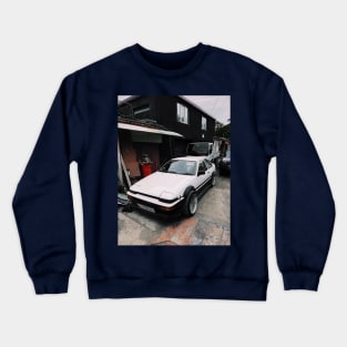 Eurobeat Intensifies AE86 Kansei Dorifto Initial D Car Crewneck Sweatshirt